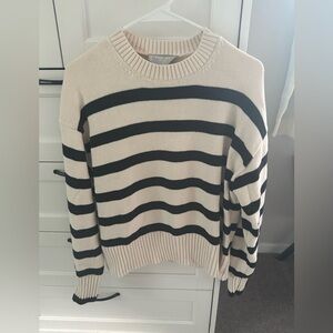 Everlane Striped Cotten Crew Neck Sweater Women’s Small